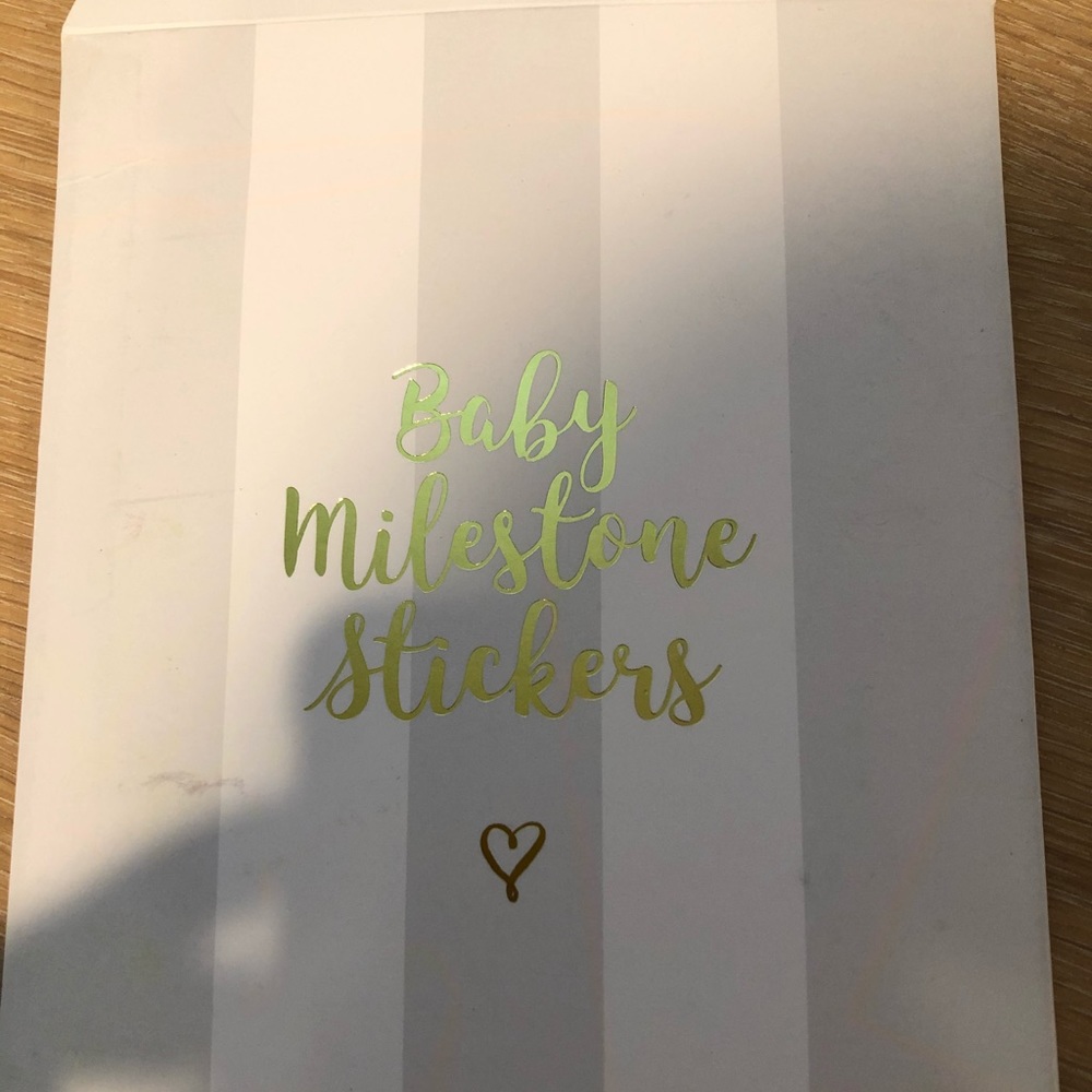 Baby milestone stickers